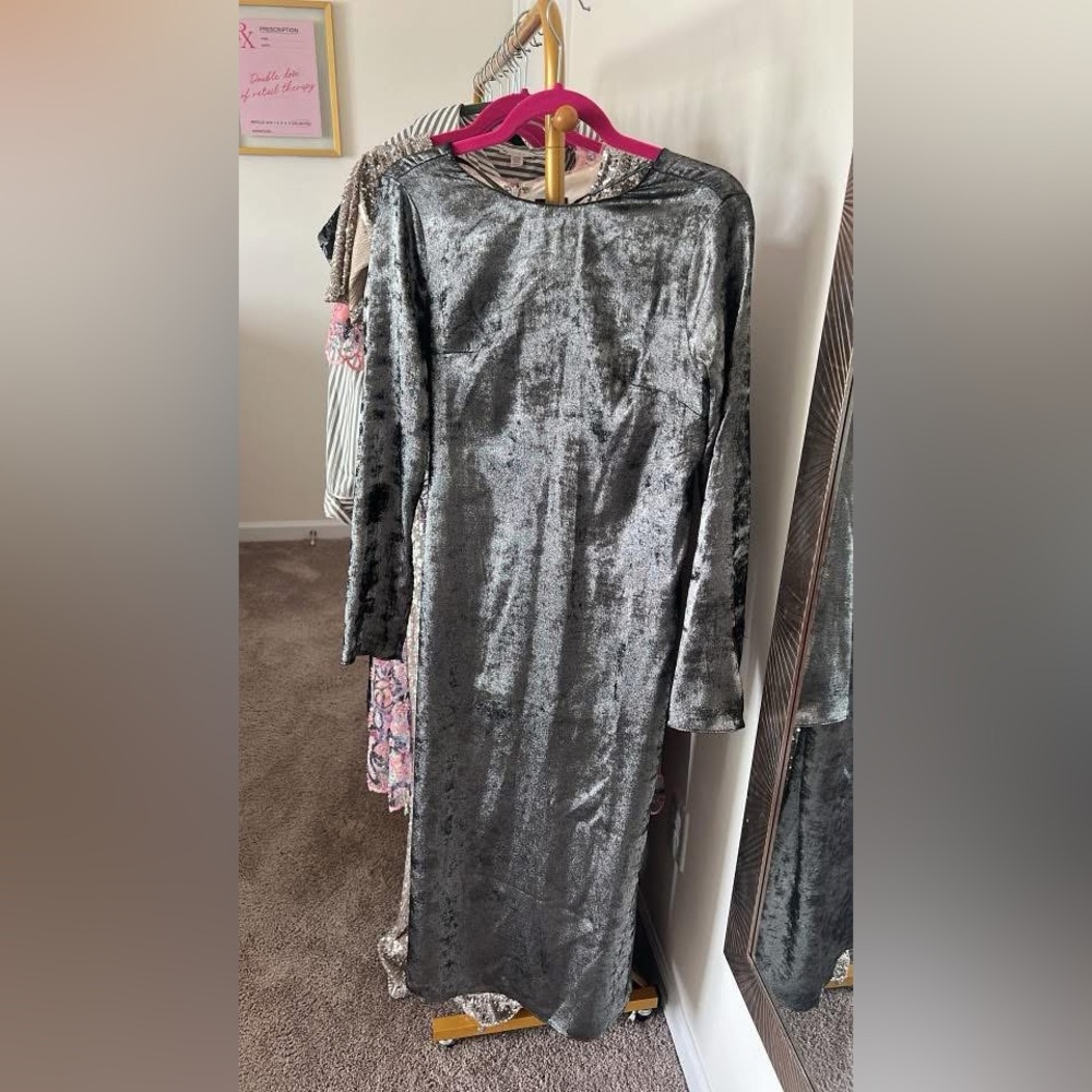 ASOS Satin Silver dress